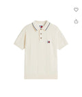 TOMMY HILFIGER playera tipo polo con parche de logo